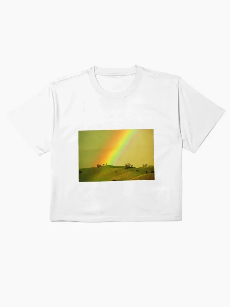 Rainbow Printed Women's Short Sleeved T-Shirt