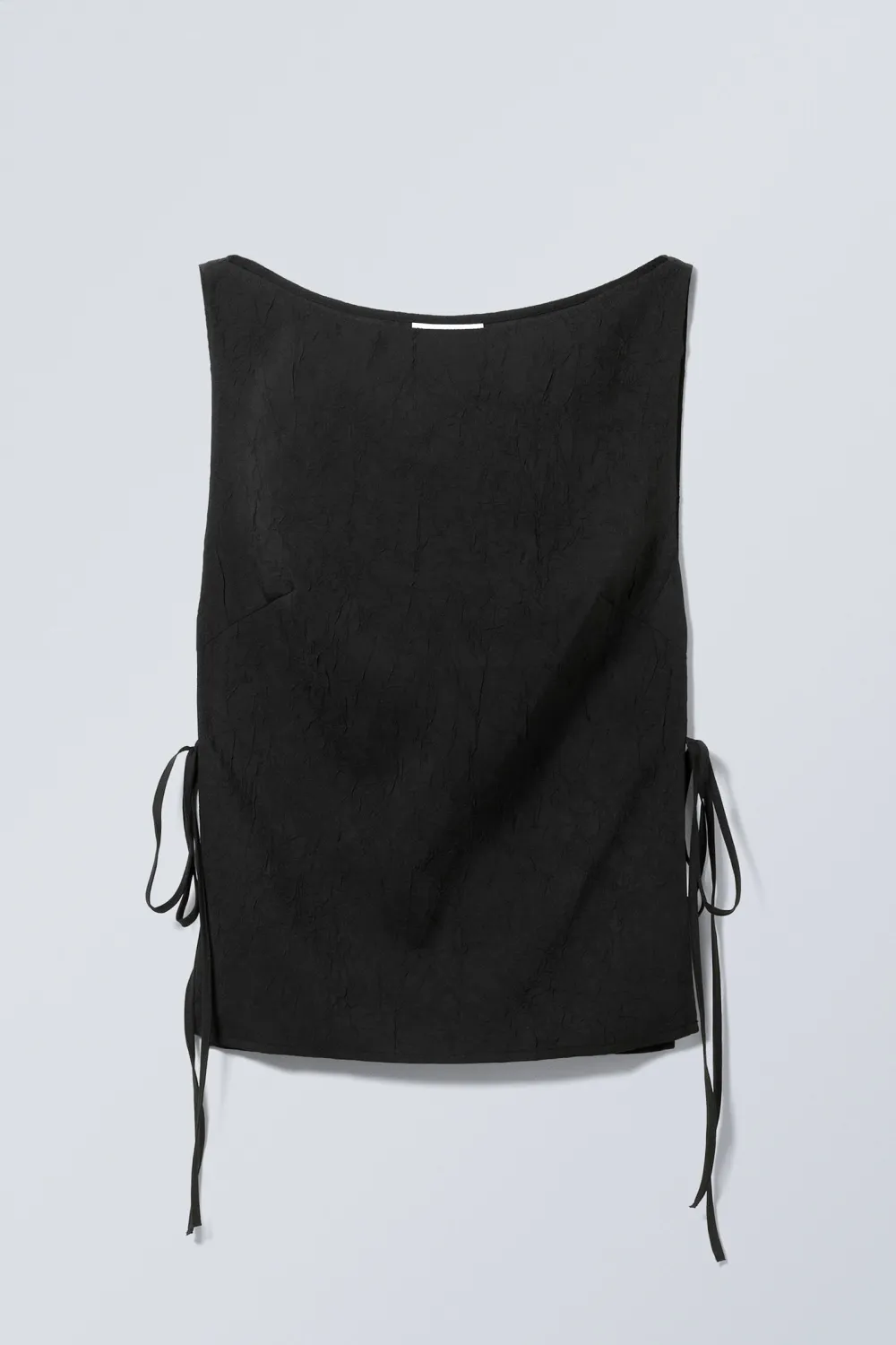 Side Tied Boat Neck Top