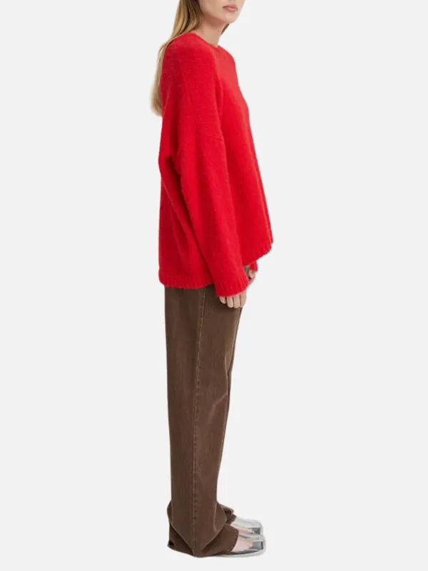 Crew Neck Drop Shoulder Sweater