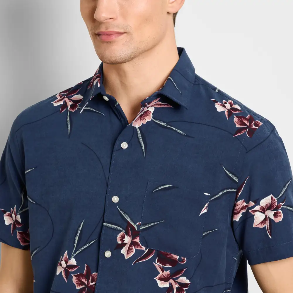 Weekend Print Camp Collar Shirt