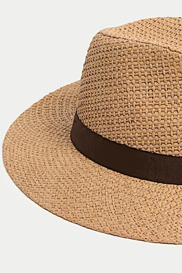 Sand-Toned Wide Rim Hat