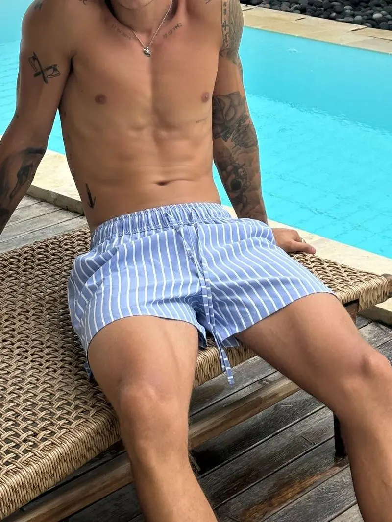 Casual And Daily Comfortable Daily Blue Shorts