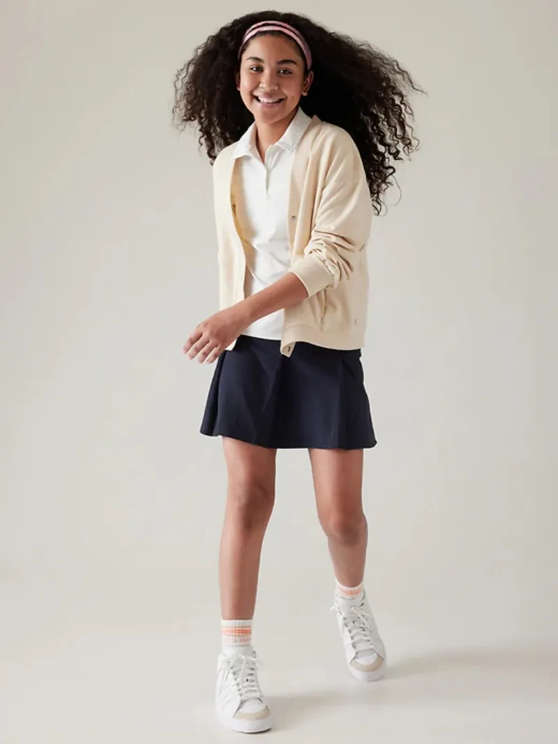 PLEATED UNIFORM SKORT