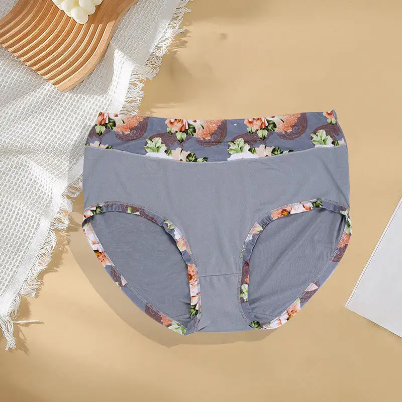 Plus Size Print Breathable Panty