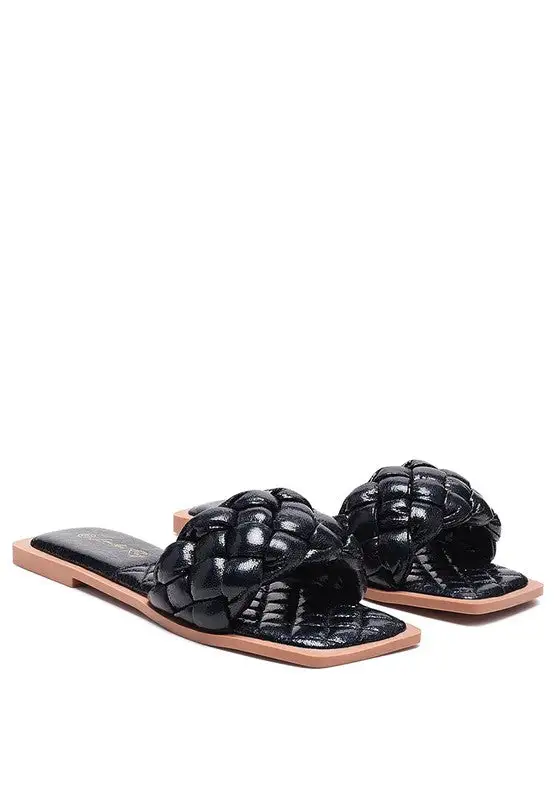 Quilted Woven Flats