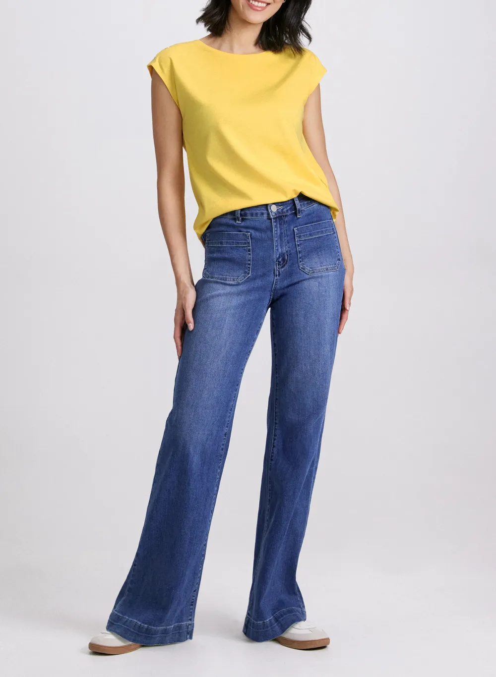 Solid Color Sleeveless T-Shirt