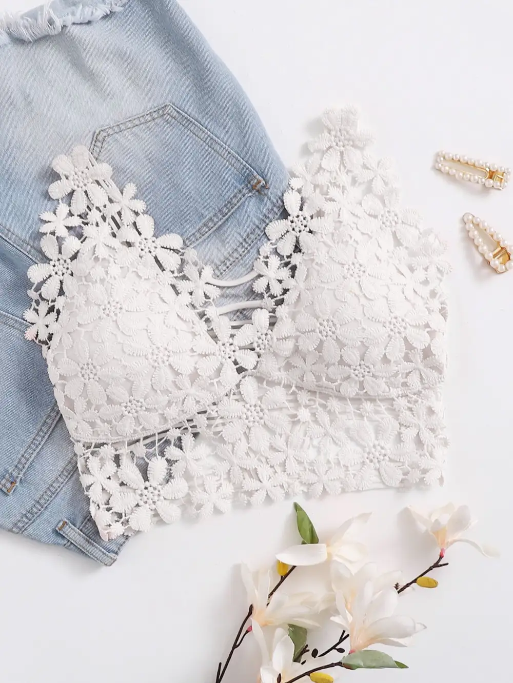 Lace Longline Bralette