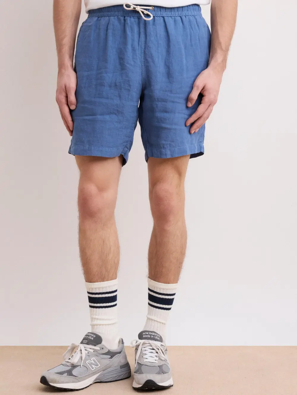 Loose Casual Comfortable Breathable Coronet Blue Swim Trunks