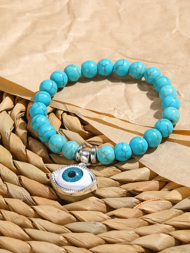 Bohemian Ethnic Turquoise Devil Eye Bracelet