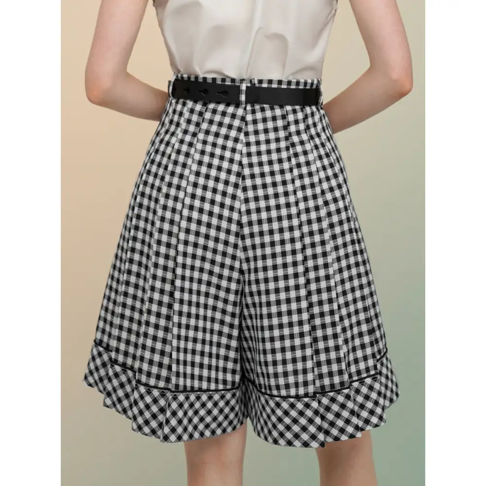 Everyday Casual Plaid Shorts