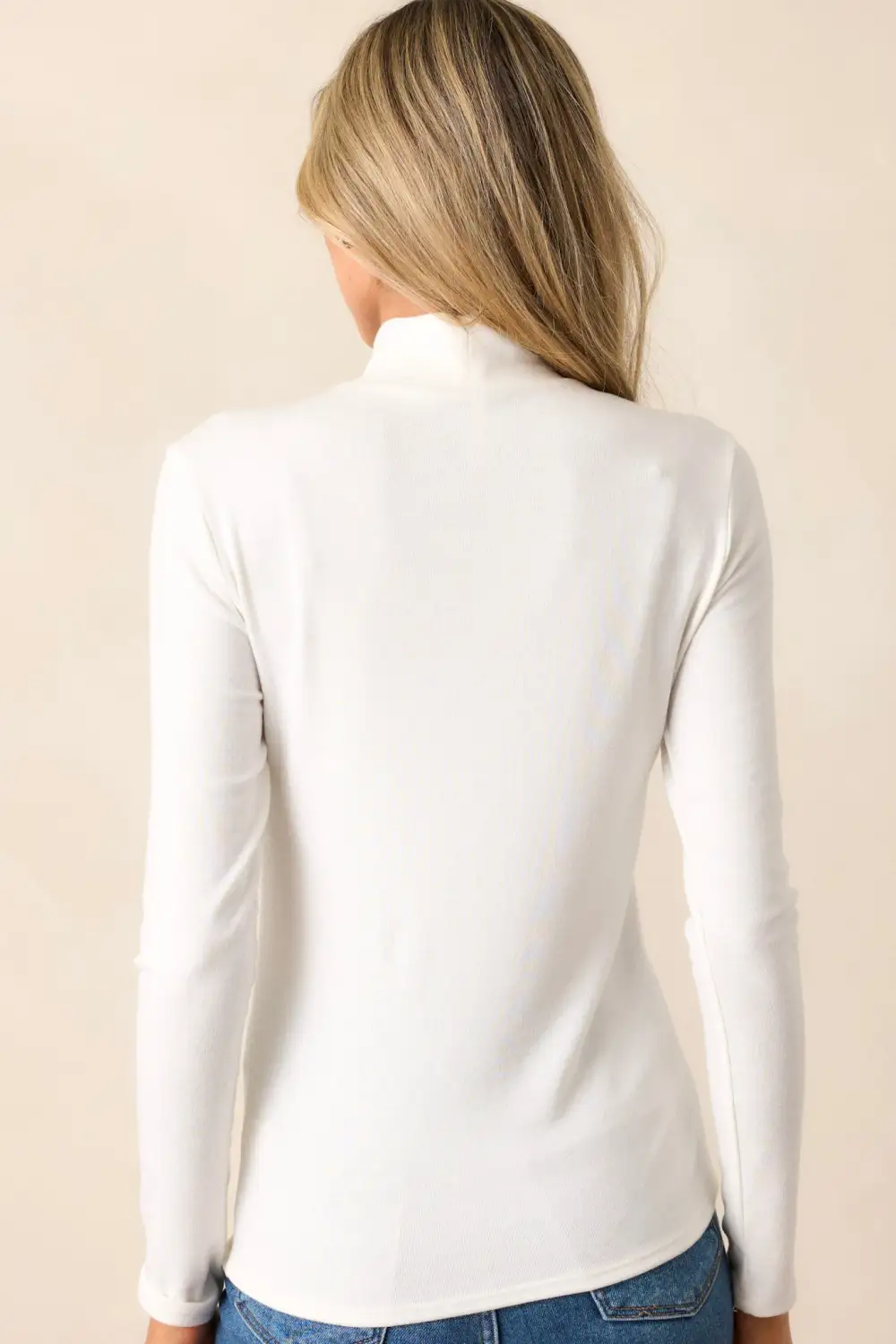 Moonshine Serenade Ivory Long Sleeve Sweater Top