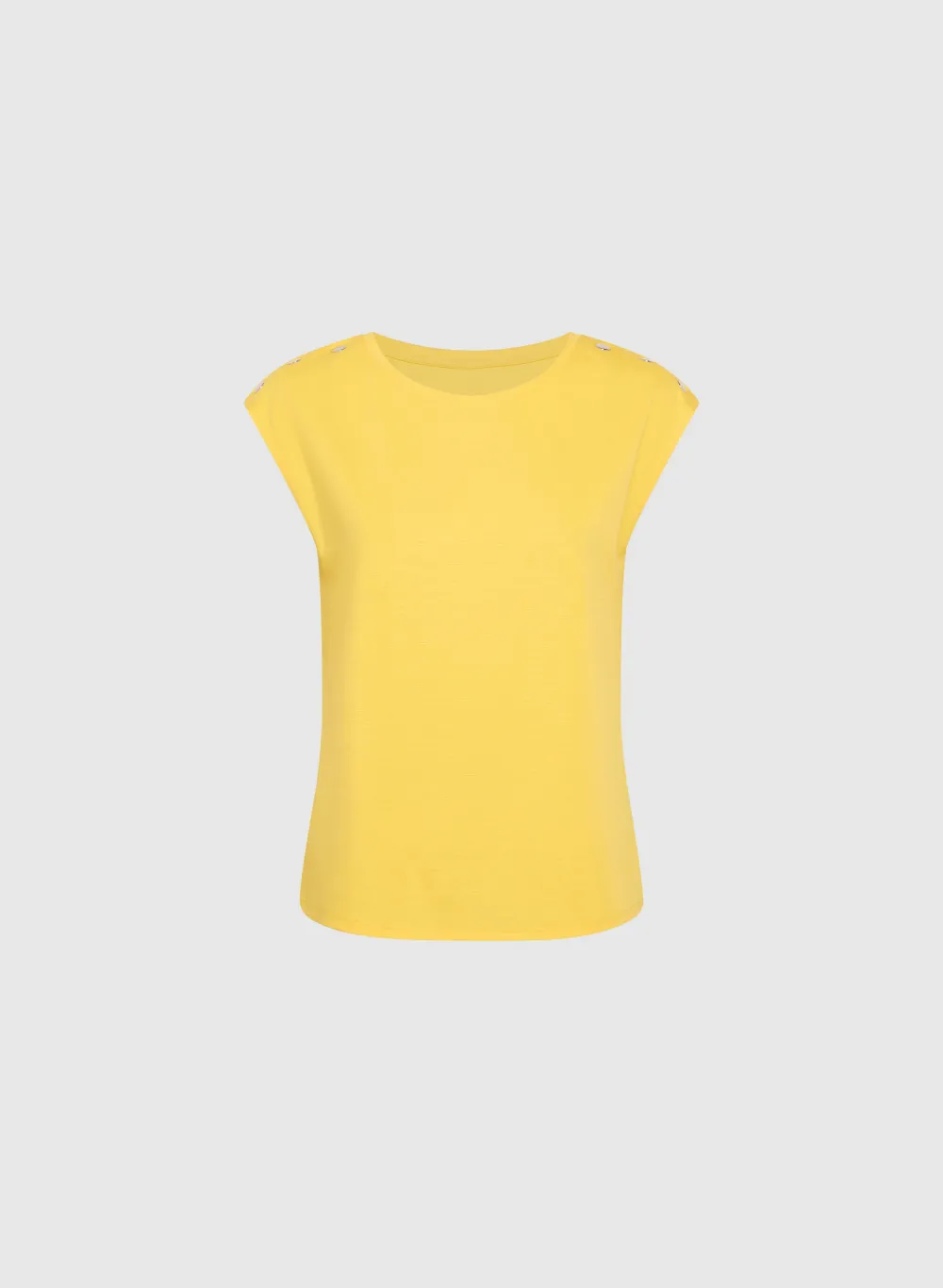 Solid Color Sleeveless T-Shirt