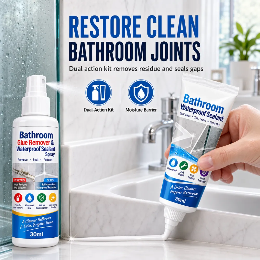 Bathroom Glue Remover and Waterproof Sealant Set