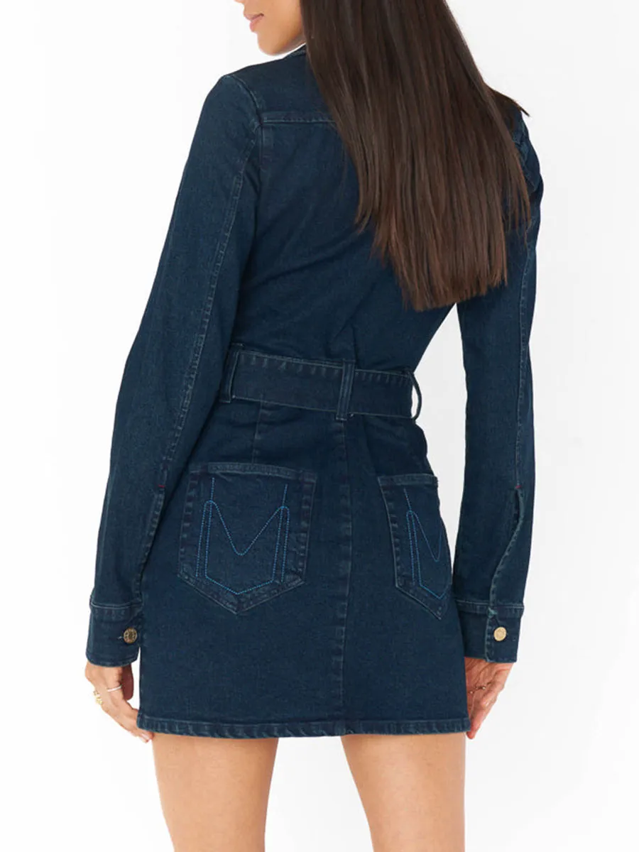 Outlaw Long Sleeve Denim Dress