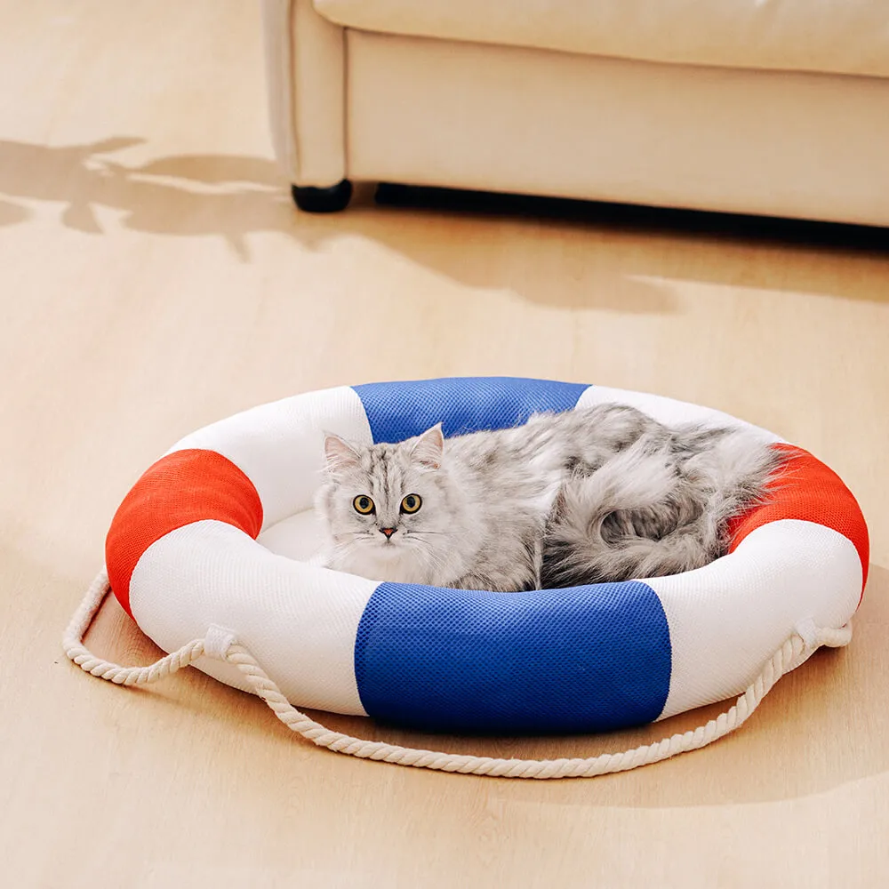 Swimming Ring Breathable Pet Cooling Bed