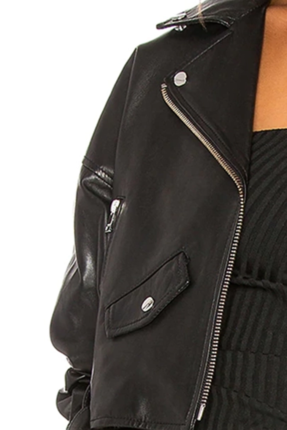 Faux Leather Biker Jacket