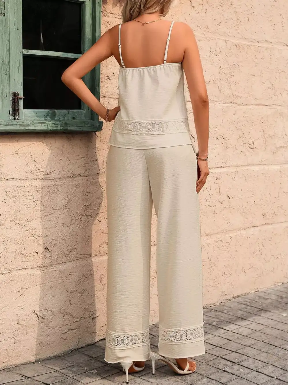Lace Wide Leg Set