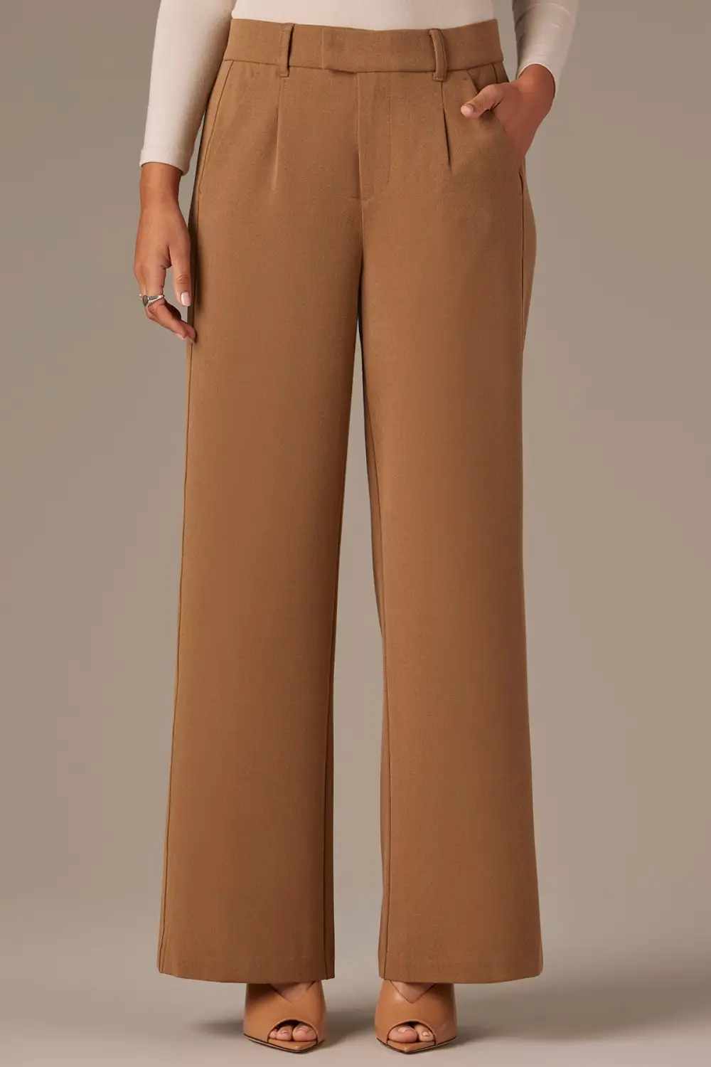 Petite Side Panel Tailored Trousers