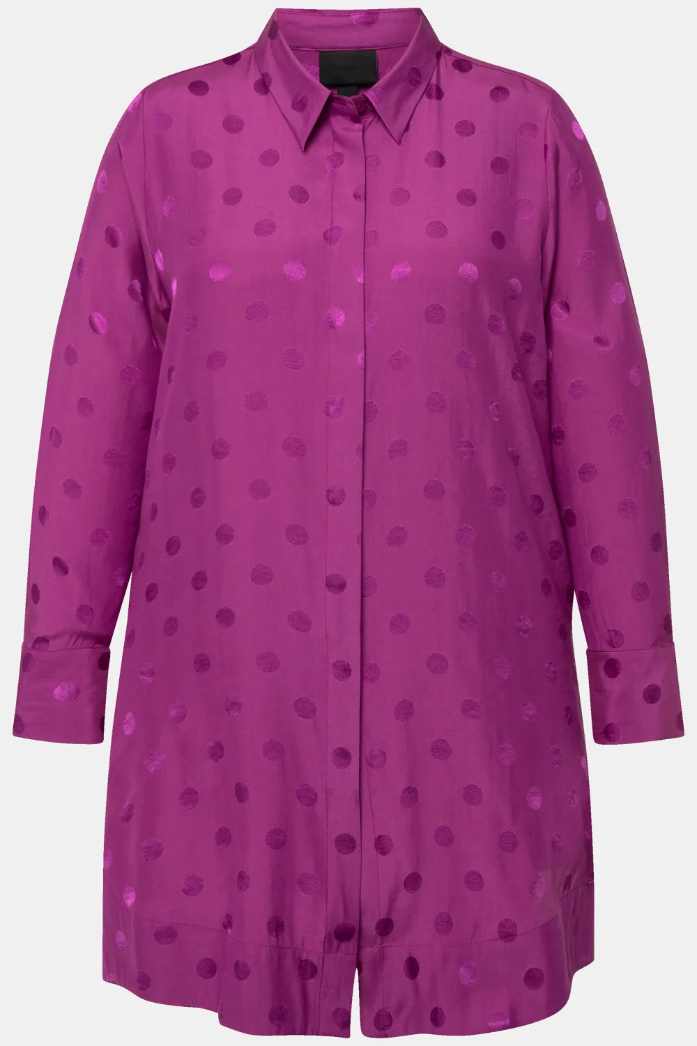 Hidden Button Placket Shirt