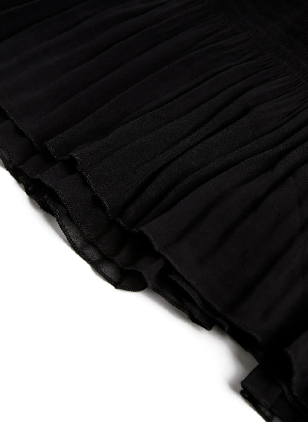 Tulle Pleated Maxi Skirt