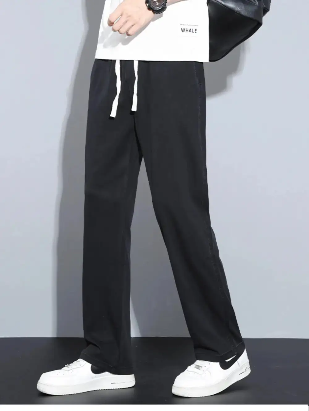 Casual Wide Leg Drawstring Pants