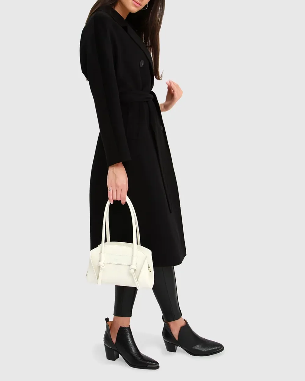 Boss Girl Double-Breasted Lined Wool Coat