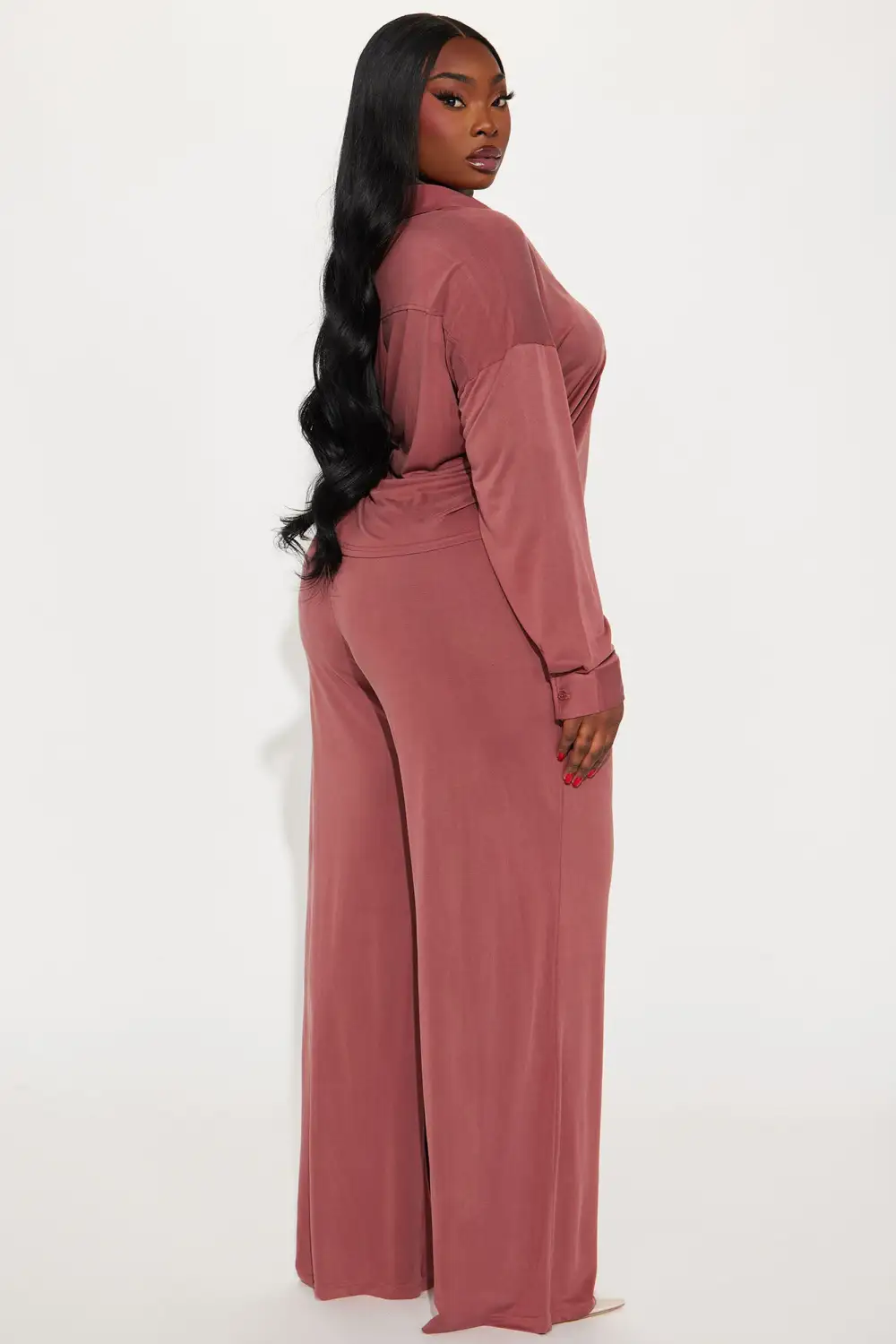 Taylor Super Soft Pant Set - Marsala