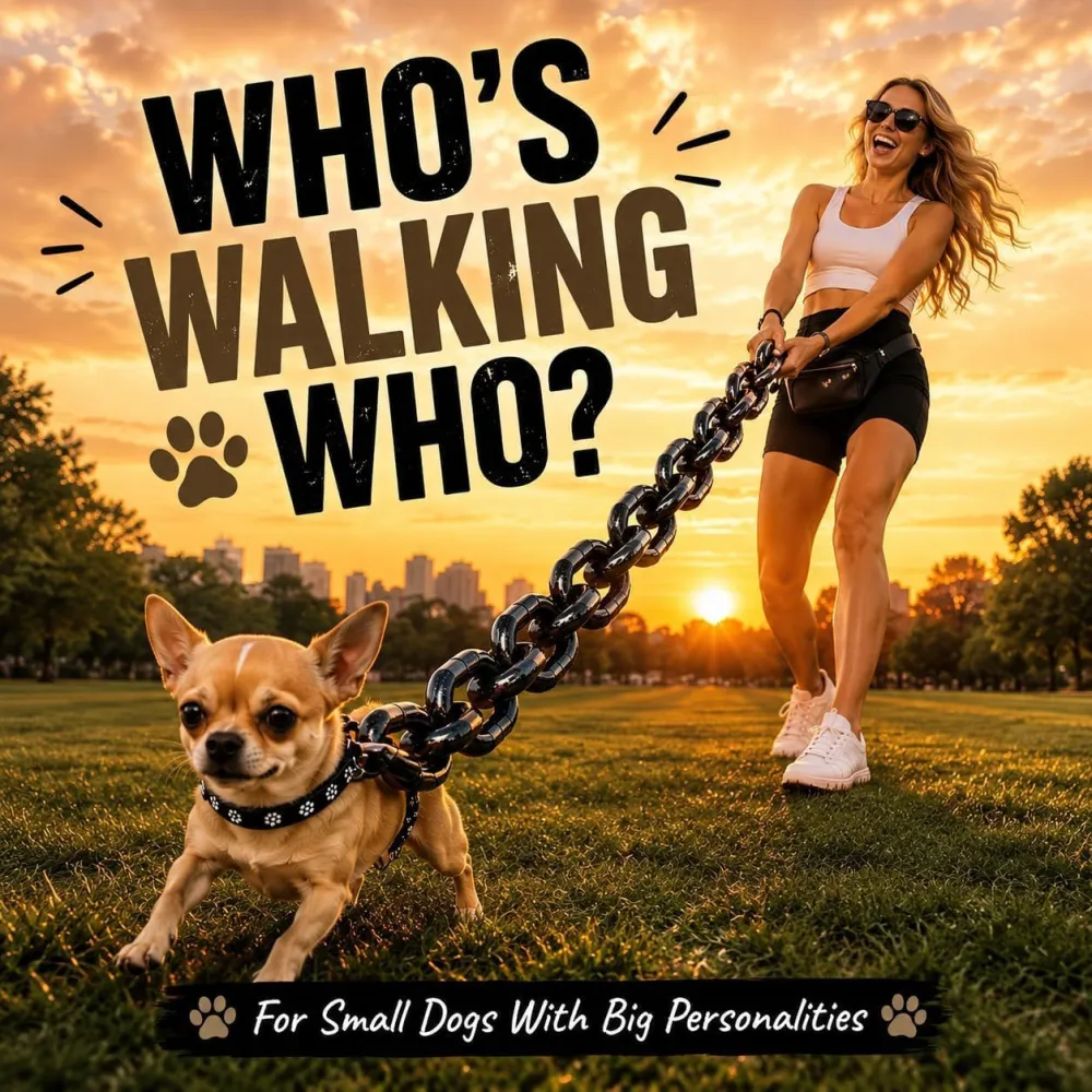 Funny Pet Simulation Thick Iron Chain with Collar