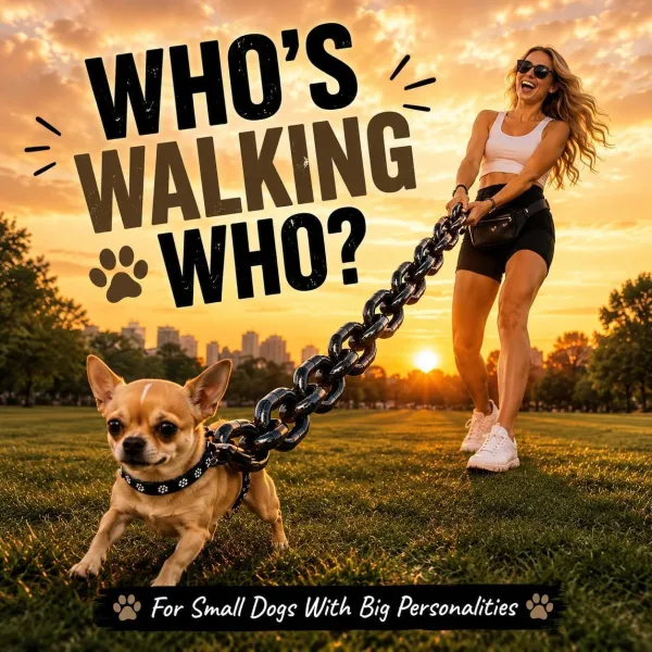 Funny Pet Simulation Thick Iron Chain with Collar