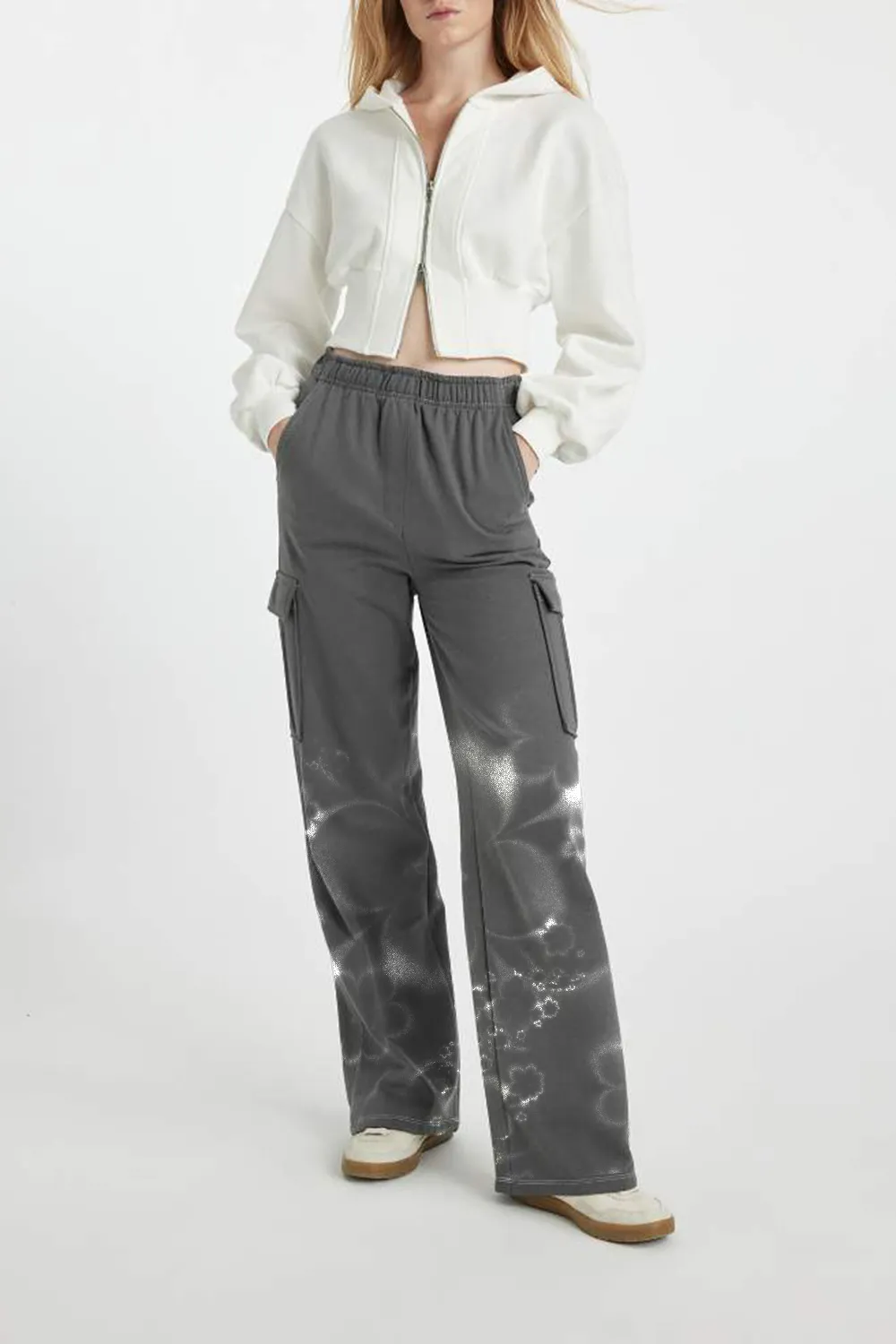 Cargo Jogger Thick Fabric Trousers