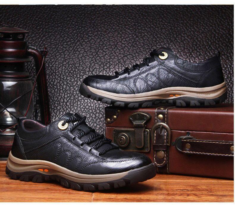 MEN'S CASUAL HAND-STITChHEDD LEATHER SHOES