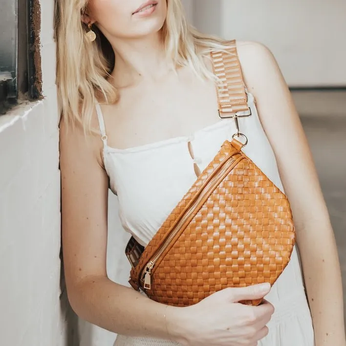 Woven Leather Everyday Bag