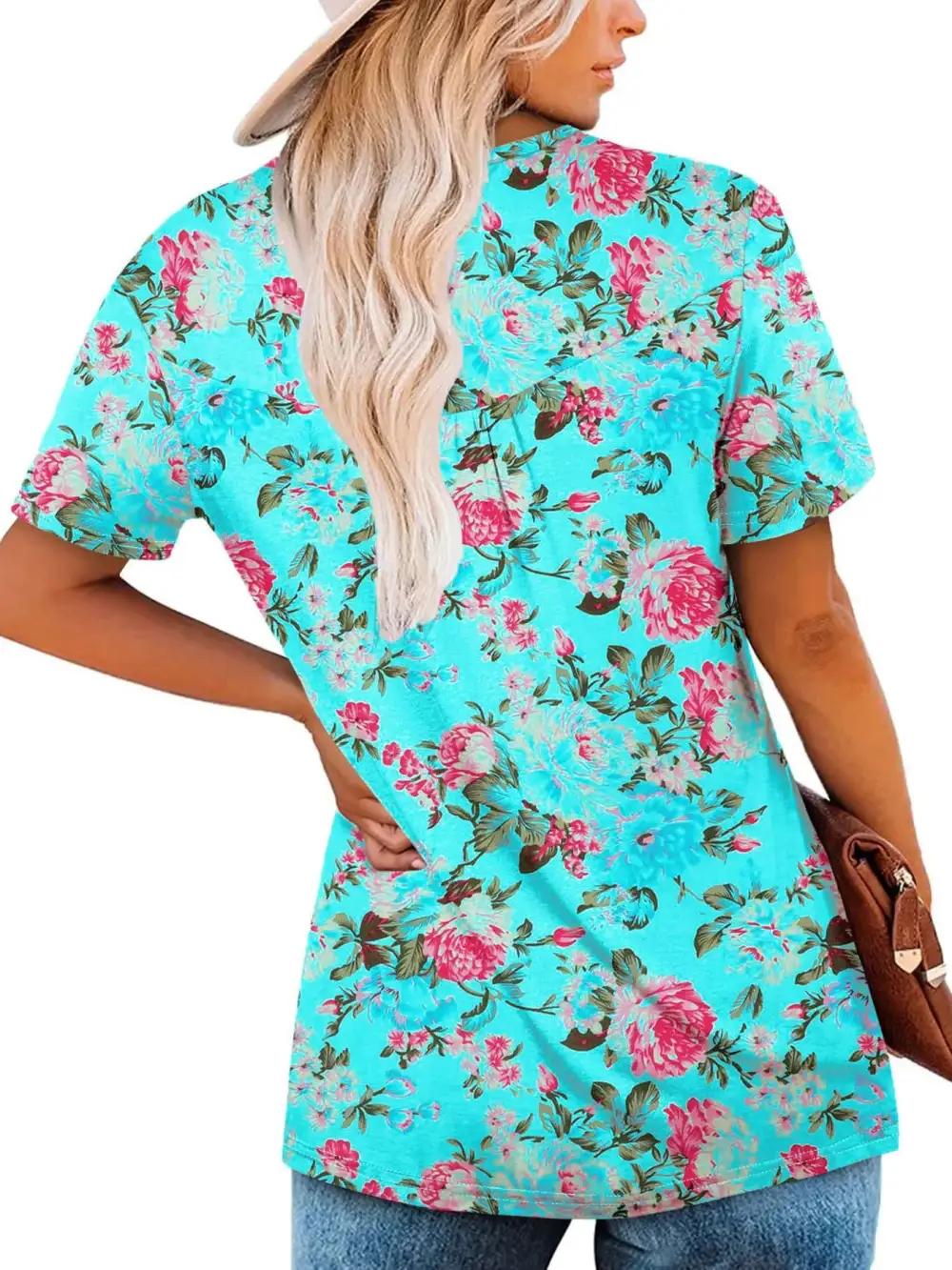 Floral Print Short Sleeve T-Shirt