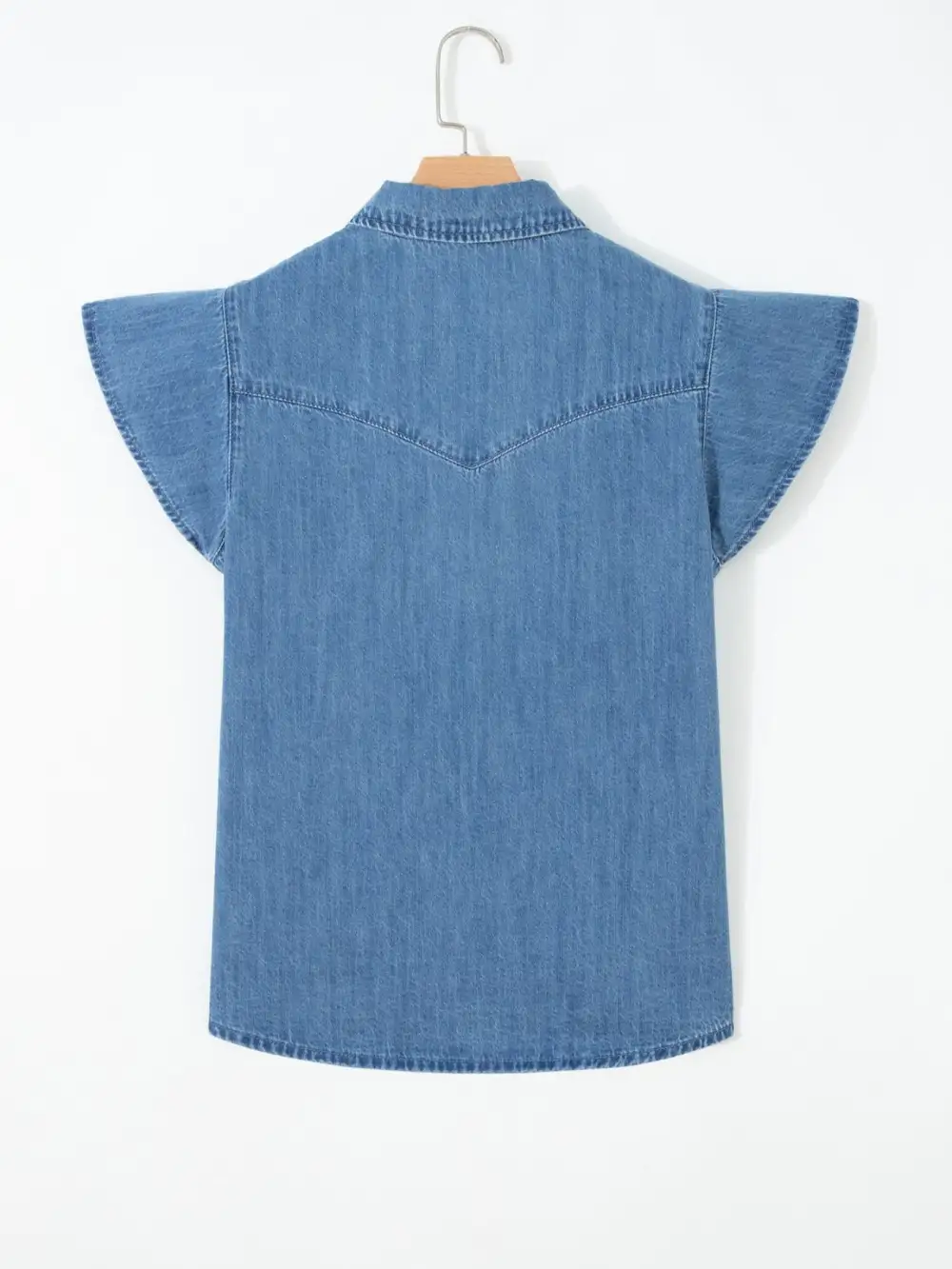 Ruffled Short Sleeve Shirt