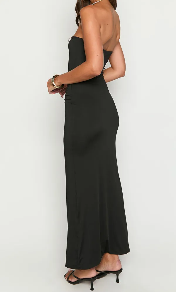 Modern Strapless Maxi Dress