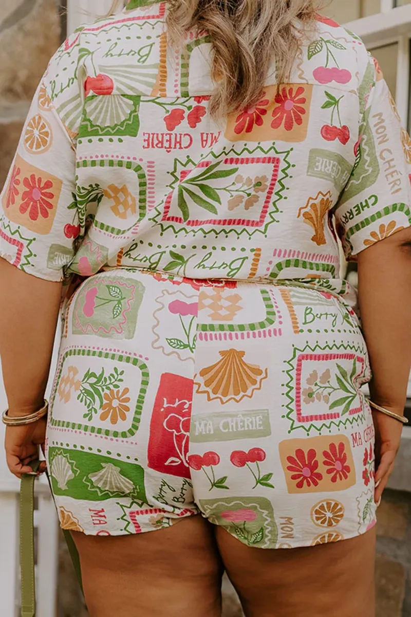 Holiday Casual Style Art Pattern Women's Short