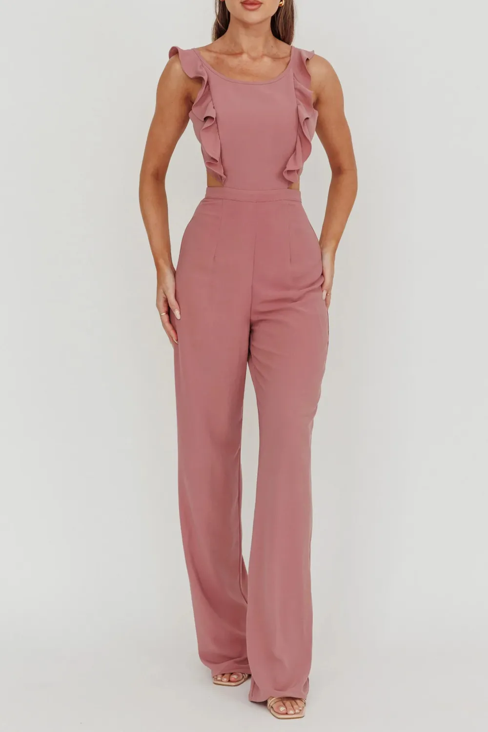 Elegant And Sophisticated Ruffled Round Neck Bodysuit