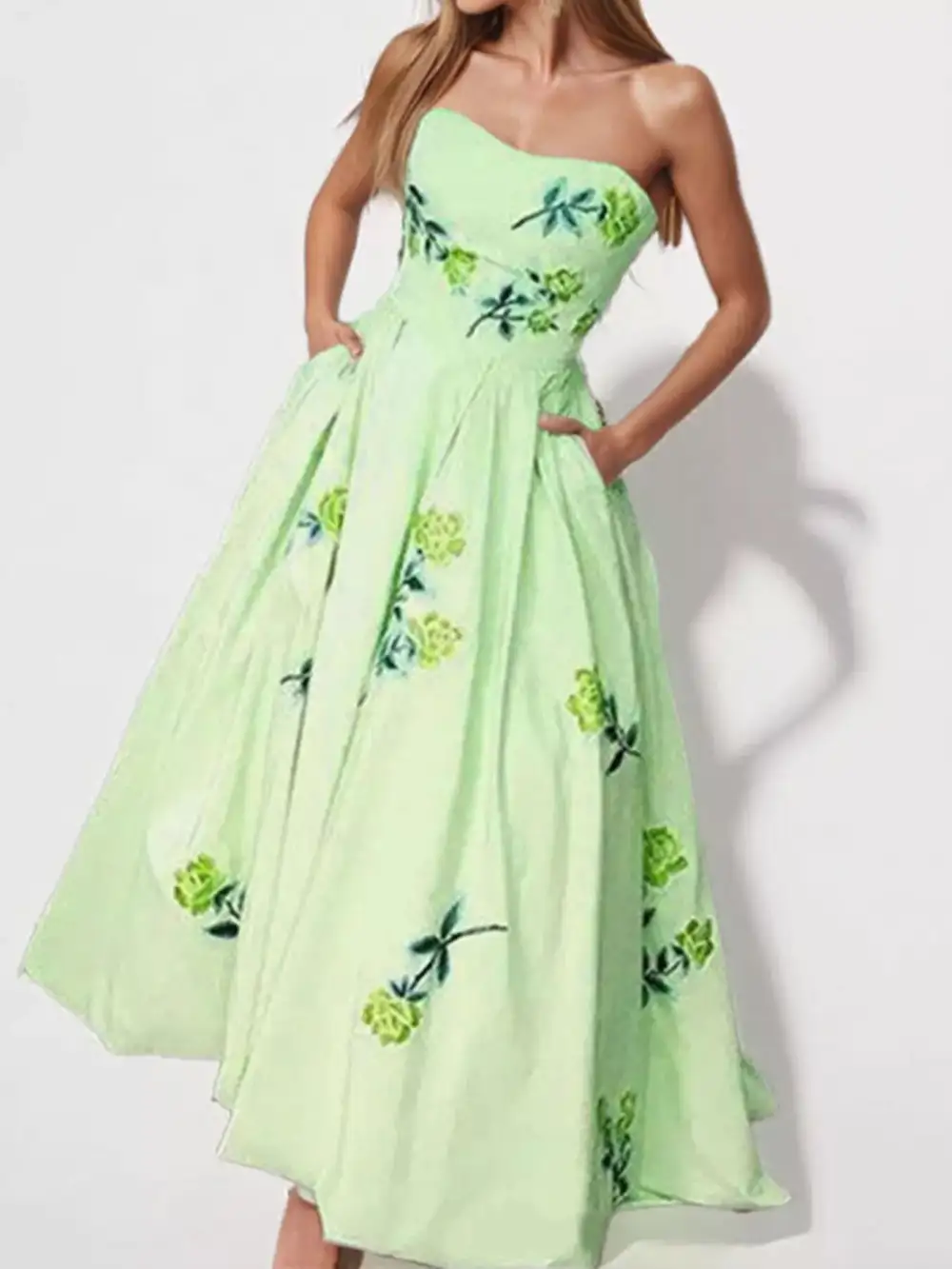 Comfort Fit Floral Printed Maxi Dress
