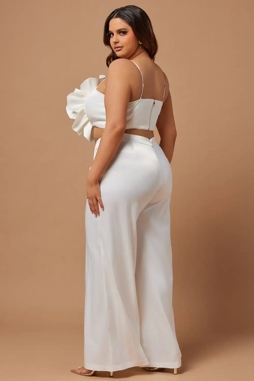 Rosalia Flower Pant Set - White