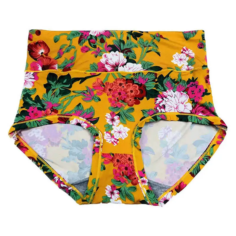 Plus Size High Waist Print Panty