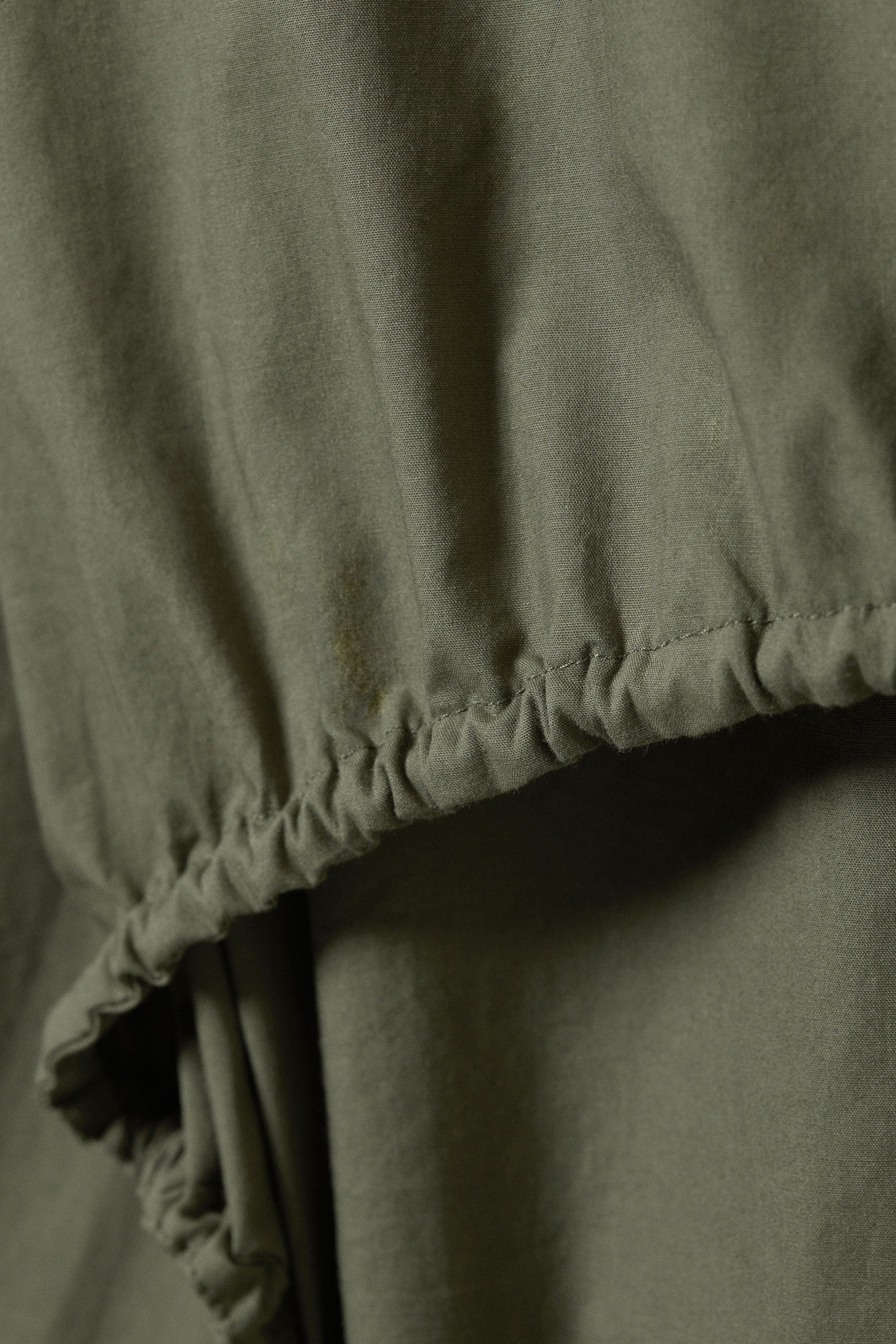 Cutout Back Drawstring Detail Shirt