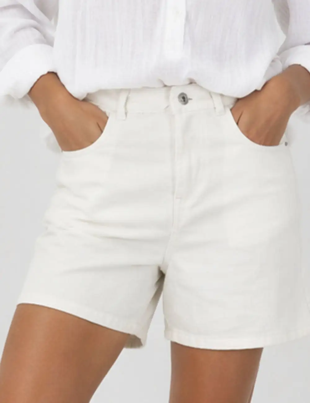 Casual Basic Jeans Wide Leg Denim Shorts