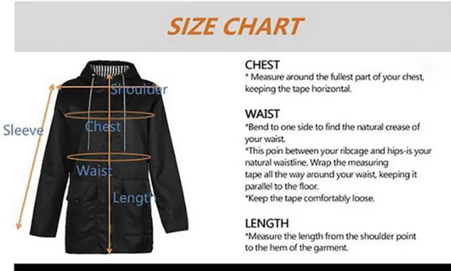 Plain Waterproof Windproof Long Sleeve Casual Hoodie Trench Coat