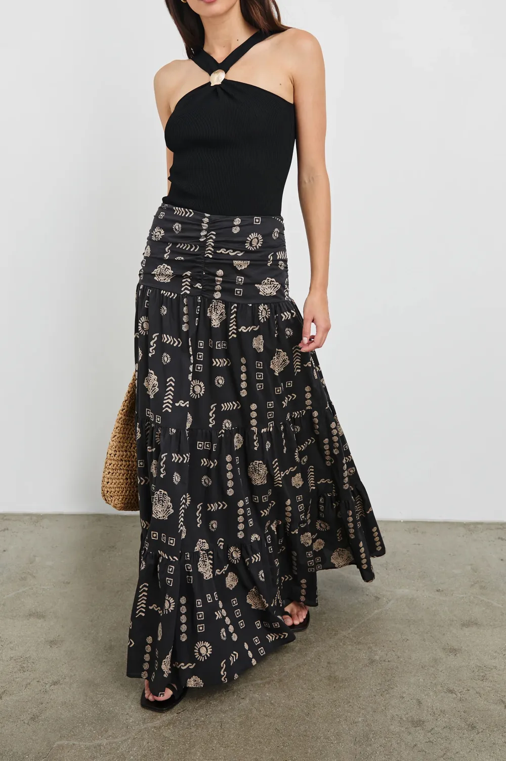 Elegant Decorative Neck-Wrap Top