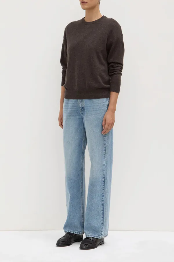 Ribbed Mouth Loose Sweater