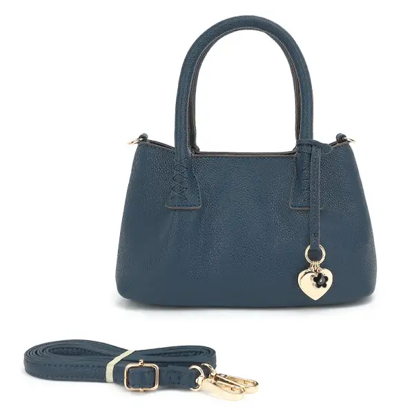 Charm Detail Satchel Bag