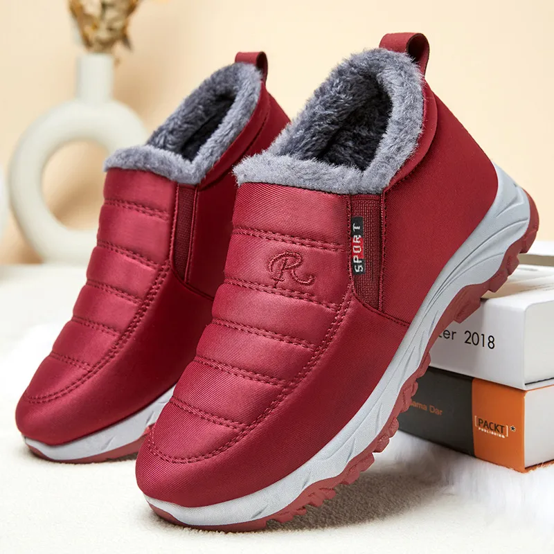 Fleece-Lined Thick Unisex Snow Boots