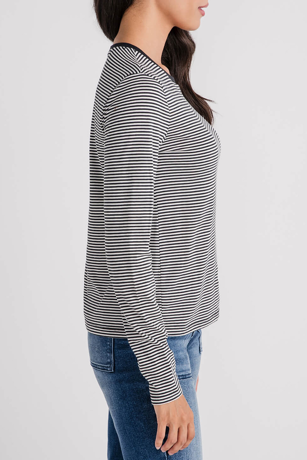 Z Supply Sailor Stripe LS Top - black