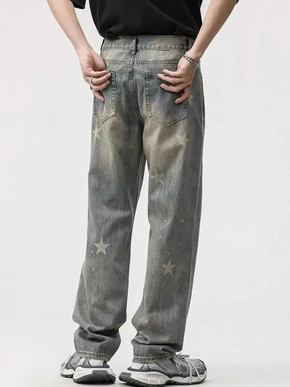 Star Wide Leg Jeans