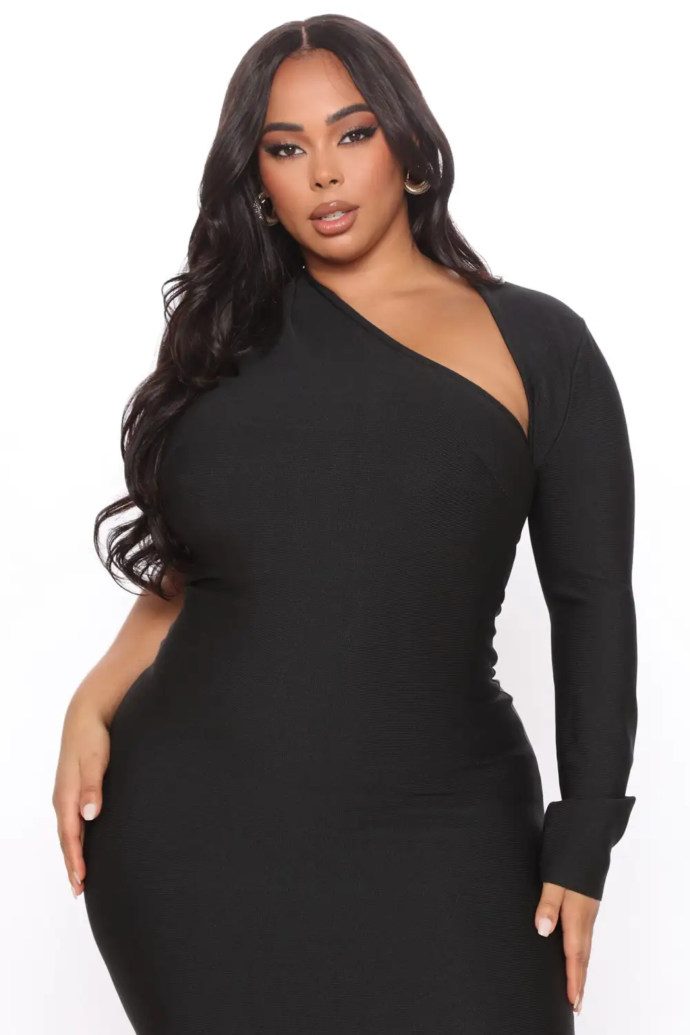 My Love Bandage Midi Dress - Black